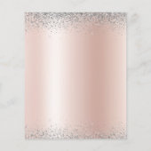 バジェットブライダルシャワーピンクグリッターバラ金ゴールドシルバー (裏面)