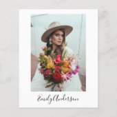 バジェットブライダルシャワーフォトユーカリ招待状 (裏面)