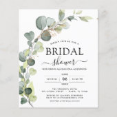 バジェットブライダルシャワーボタニカルユーカリプトゥスボホ (正面)