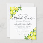 バジェットブライダルシャワーレモンシトラスシック招待状 (正面)