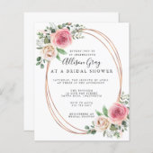 バジェットブライダルシャワー招待フライヤー (正面/裏面)