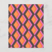 バジェットブライダルシャワー招待レトロブライトカラー (裏面)