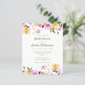 バジェットブライダルシャワー招待状 – ガーデンフローラ (スタンド正面)
