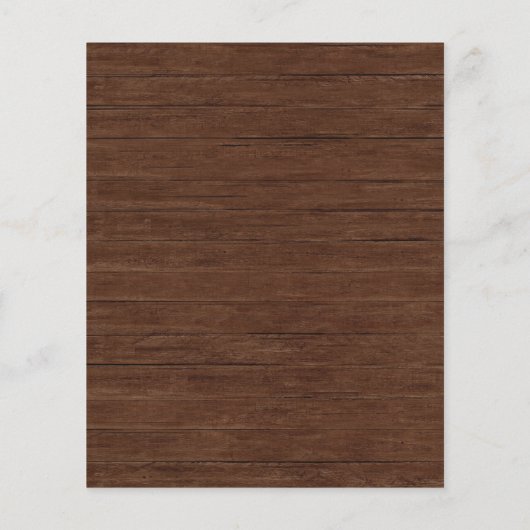 バジェットブライダルシャワー素朴ウッドピンクフローラ (裏面)