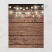 バジェットブライダルシャワー素朴スクイズレモン招待状 (裏面)