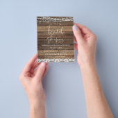 バジェットブライダルシャワー素朴ファームハウス チラシ (手)