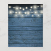 バジェットブライダルシャワー素朴レモンスクイーズ招待状 (裏面)