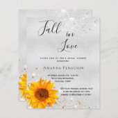 バジェットブライダルシャワー銀ひまわりメタル秋 (正面/裏面)