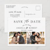 バジェットブラシストロークフレーム2 Photo日付を保存 ポストカード (正面/裏面)