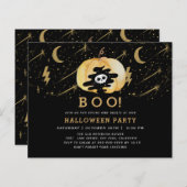 バジェットブラックおもしろいハロウィンカボチャスターズ (正面/裏面)