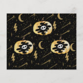 バジェットブラックおもしろいハロウィンカボチャスターズ (裏面)