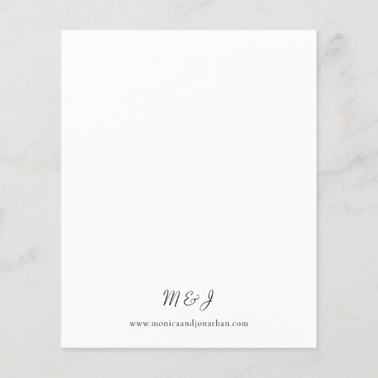 バジェットブラックとモダンホワイト結婚ズ3 チラシ (裏面)