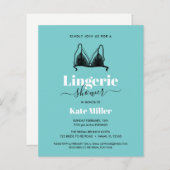 バジェットブラックアクアオーラランジェリーブライダルシャワー (正面/裏面)