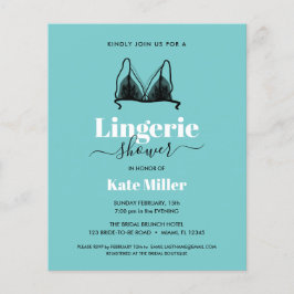 バジェットブラックアクアオーラランジェリーブライダルシャワー