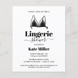 バジェットブラックオーラランジェリーブライダルシャワー