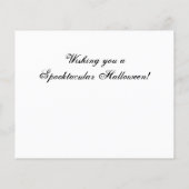 バジェットブラックキャットとカボチャのハロウィンカード (裏面)