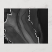 バジェットブラックシルバーAgate日付カードを保存 (裏面)