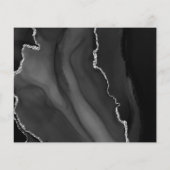 バジェットブラックシルバーAgate日付カードを保存 (裏面)