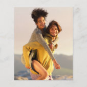 バジェットブラックスクリプト2写真結婚式招待状 (裏面)