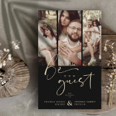 バジェットブラックトレンディー結婚コラージュの3枚