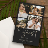 バジェットブラックトレンディー結婚コラージュの4枚の写真