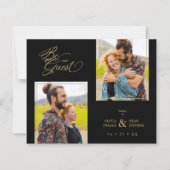 バジェットブラックトレンディー2写真フェイクゴールデン (正面)