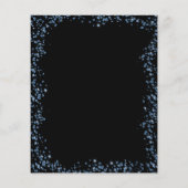 バジェットブラックネイビーブルーグリッターバルーン誕生日 チラシ (裏面)