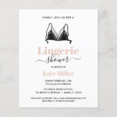 バジェットブラックピンクオーラランジェリーブライダルシャワー (正面)