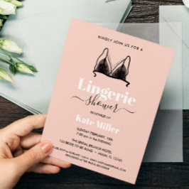 バジェットブラックピンクオーラランジェリーブライダルシャワー