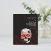 バジェットブラックフローラムーディゴシックスカルハロウィーン (スタンド正面)