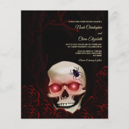 バジェットブラックフローラムーディゴシックスカルハロウィーン