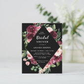 バジェットブラックボホフローラブライダルシャワー招待 (スタンド正面)