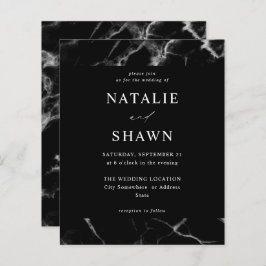 バジェットブラックマーブル結婚ズ