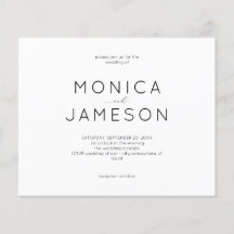 バジェットブラックモダンとホワイト結婚1