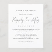 バジェットブラック文字幸いにも結婚披露宴の後 (正面)