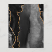 バジェットブラック金ゴールドアゲートコーナーズダーク結婚ズ (裏面)