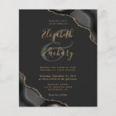 バジェットブラック金ゴールドアゲートコーナーズダーク結婚ズ (正面)