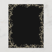 バジェットブラック金ゴールドグラムグリッターバルーン誕生日 チラシ (裏面)