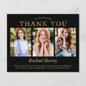 バジェットブラック金ゴールド3写真卒業ありがとう (正面)