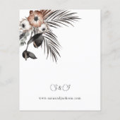 バジェットブラック&ナチュラルフローラボホ結婚ズ チラシ (裏面)