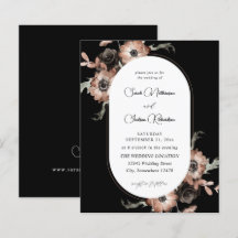 バジェットブラック&ナチュラル結婚フローラズ – ブラック