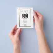 バジェットブラック&ブラウンゲイ結婚カップル チラシ (手)