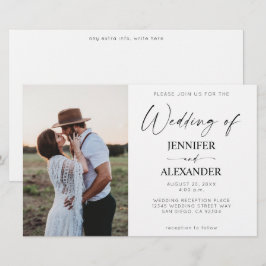 バジェットブラック&ホワイトシンプル書道結婚の2