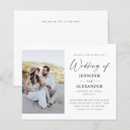 バジェットブラック&ホワイトシンプル書道結婚の3