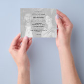 バジェットブラック&ホワイトフォトランドスケープ結婚ズフライヤー チラシ (手)