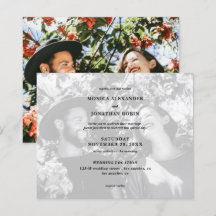 バジェットブラック&ホワイトフォトランドスケープ結婚ズ