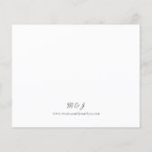 バジェットブラック&ホワイトモダンズ結婚2フライヤー チラシ (裏面)