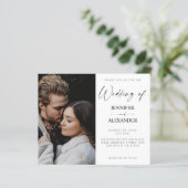 バジェットブラック&ホワイト書道シンプルの結婚 (スタンド正面)