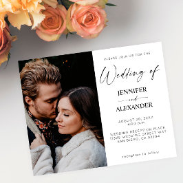 バジェットブラック&ホワイト書道フォトシンプル チラシ