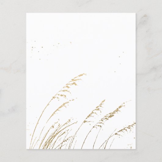 バジェットブランチとバブリーのブライダルシャワーの招待 (裏面)